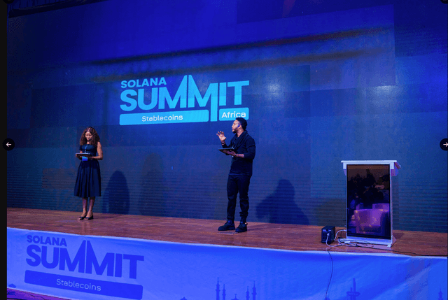 Harri Obi Hosting at Solana Summit Africa