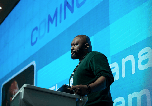 Nzube Ezudo Delivering a Keynote